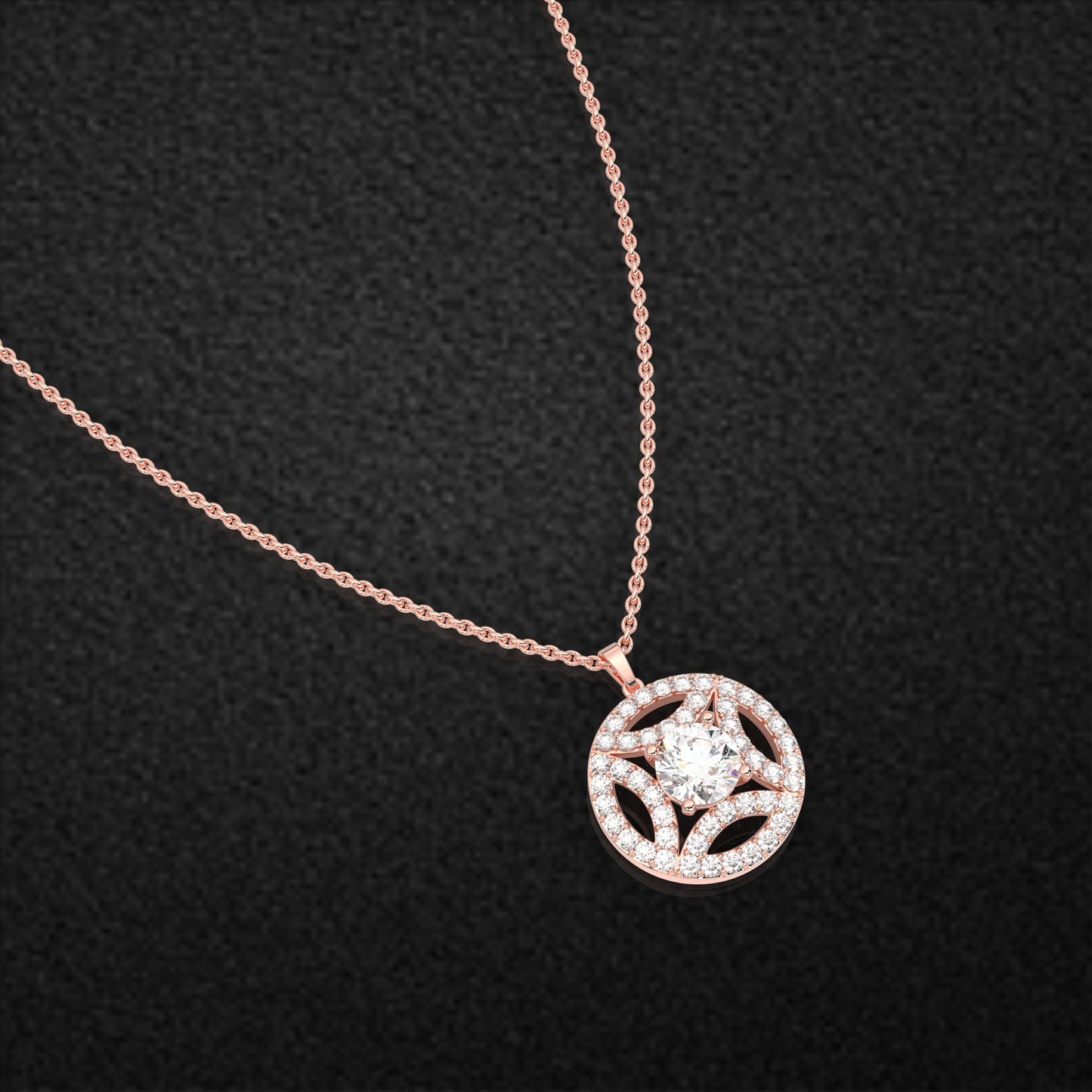 Cauer Moissanite Diamond 925 Silver Necklace