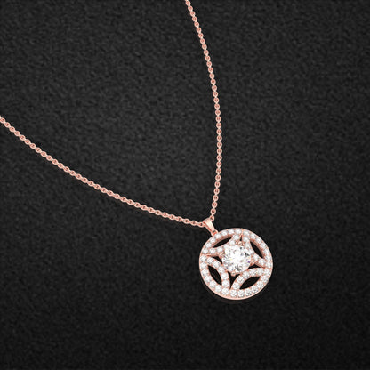 Cauer Moissanite Diamond 925 Silver Necklace