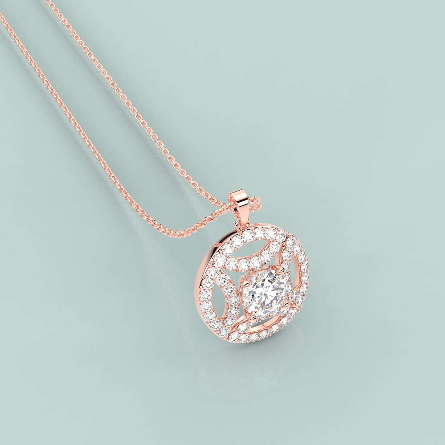 Cauer Moissanite Diamond 925 Silver Necklace