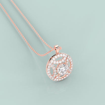 Cauer Moissanite Diamond 925 Silver Necklace