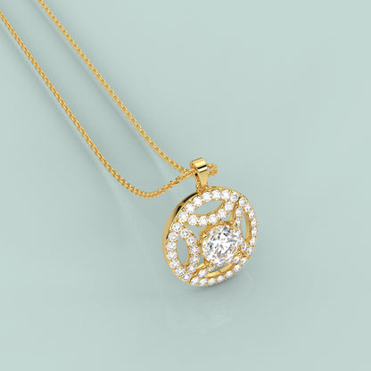 Cauer Moissanite Diamond 925 Silver Necklace