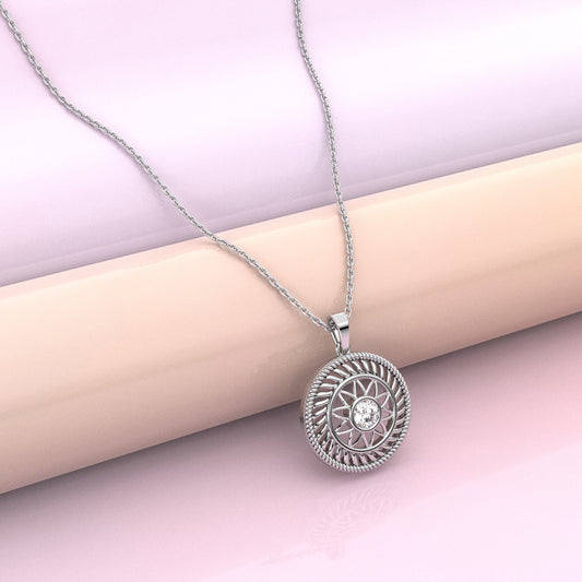 Celestial Moissanite Diamond 925 Silver Necklace
