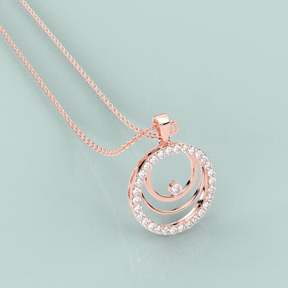 Circlet Moissanite Diamond 925 Silver Necklace