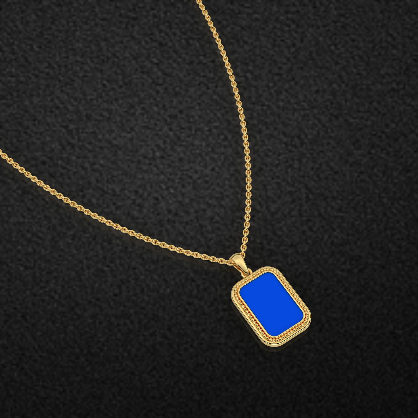 Emerald Shape 925 Silver Necklace