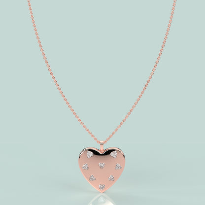 Heart Moissanite Diamond 925 Sterling Silver Pendant