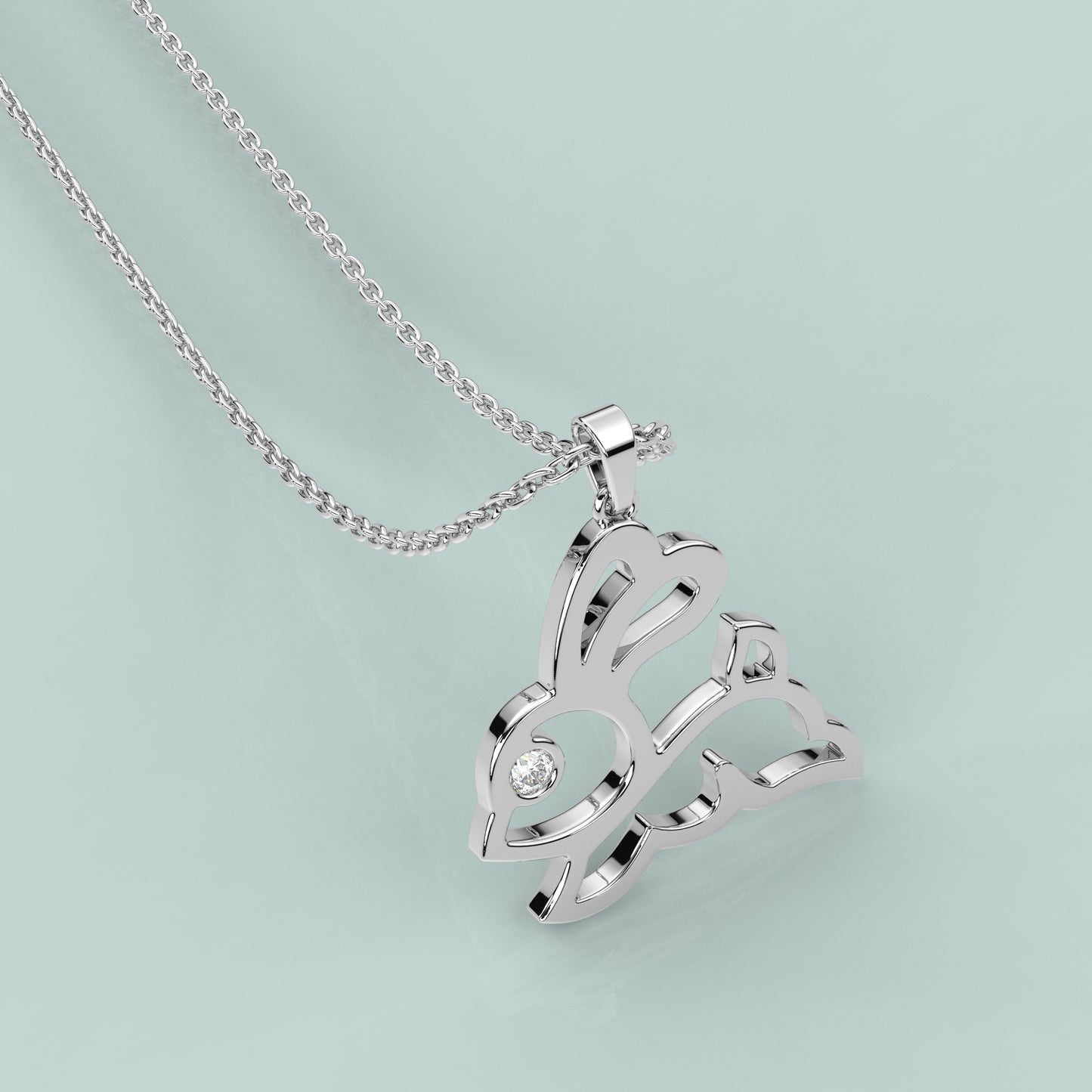 Rabbit 925 Sterling Silver Pendant