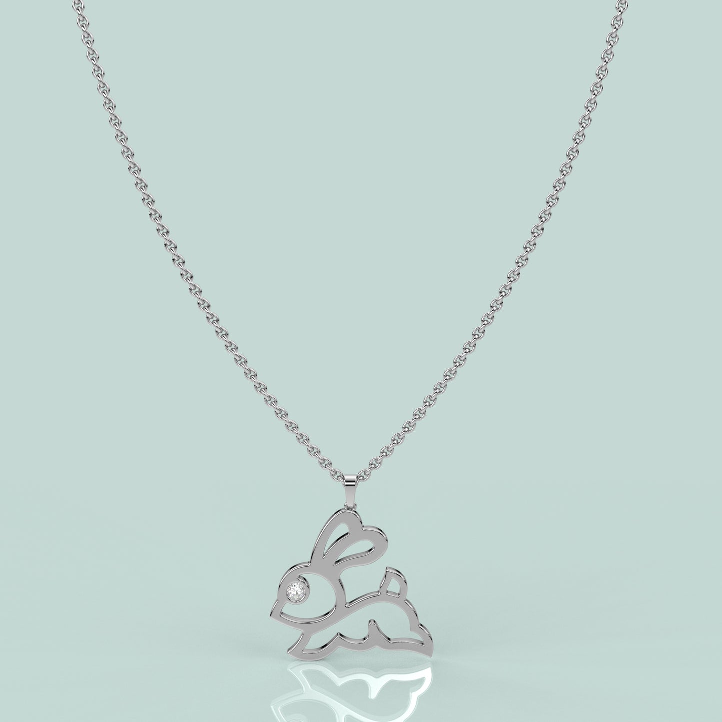 Rabbit 925 Sterling Silver Pendant