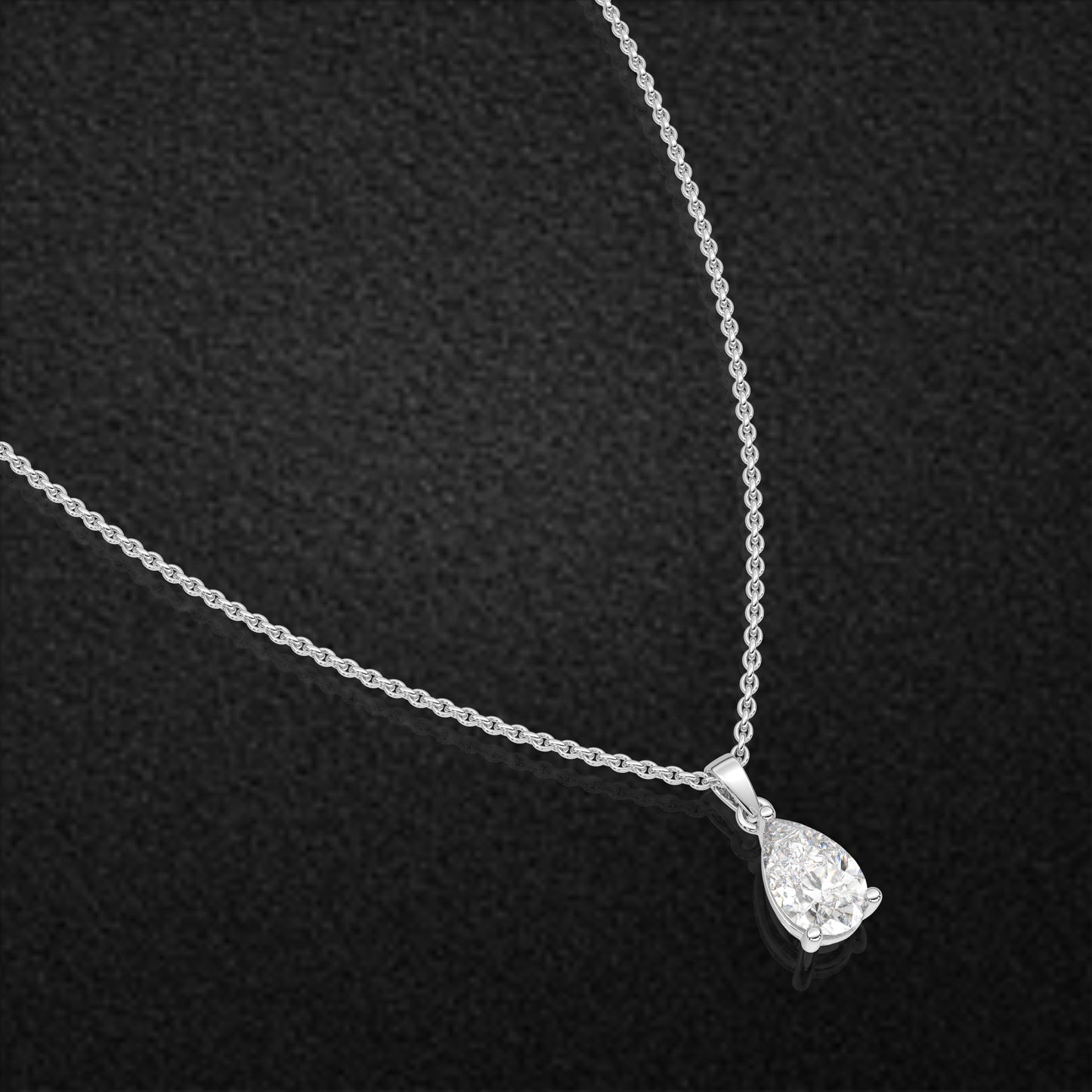 Pear 925 Sterling Silver Necklace