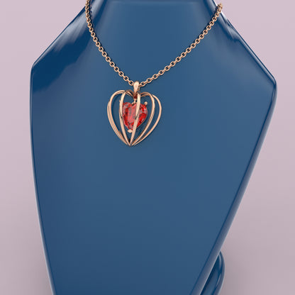 Sacred Heart 925 Silver Necklace Set