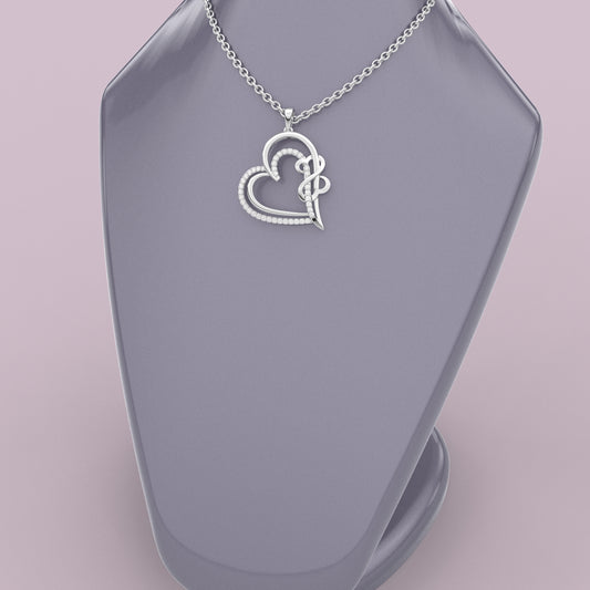 Boghra Moissanite Diamond 925 Silver Necklace