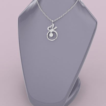 Chic Moissanite Diamond 925 Silver Necklace