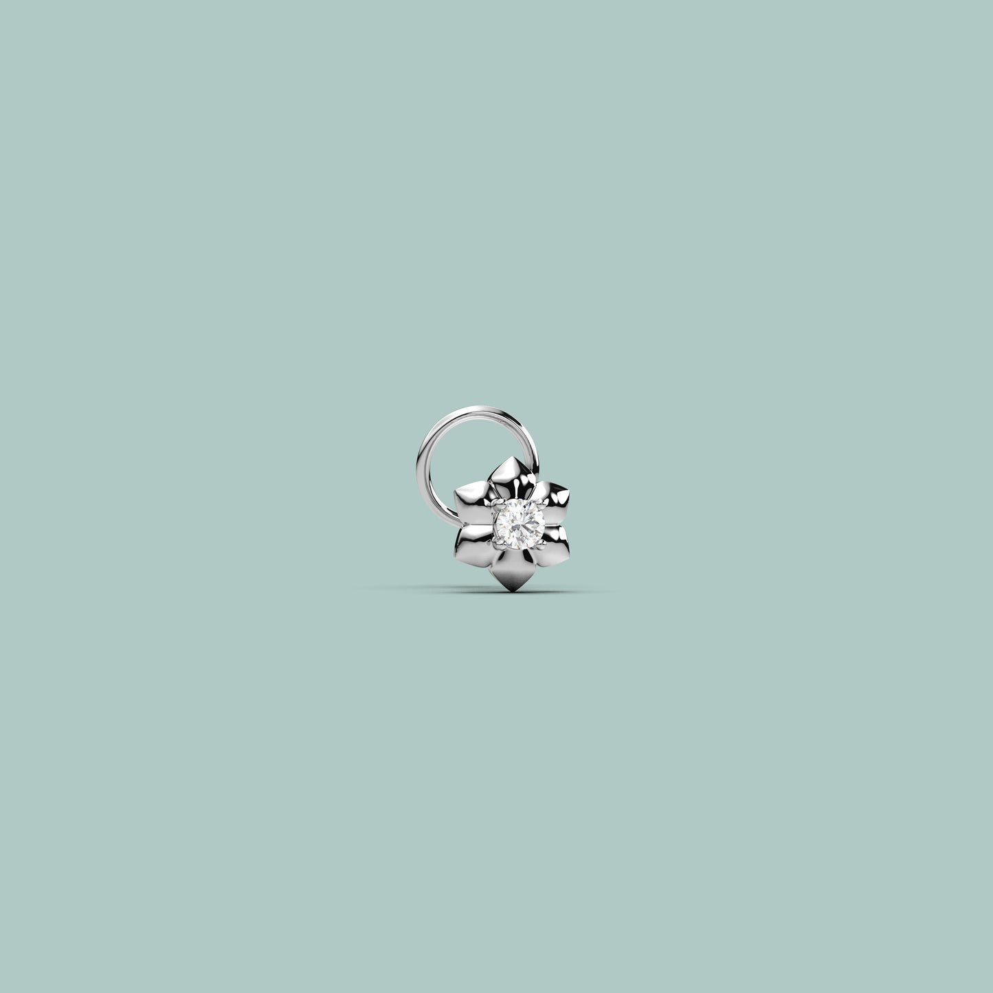 Phlox 925 Sterling Silver Nose Pin