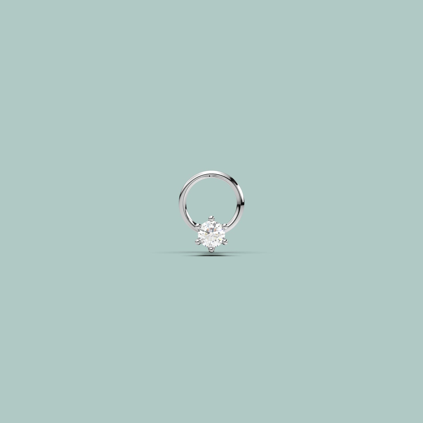 Divine 925 Sterling Silver Nose Pin