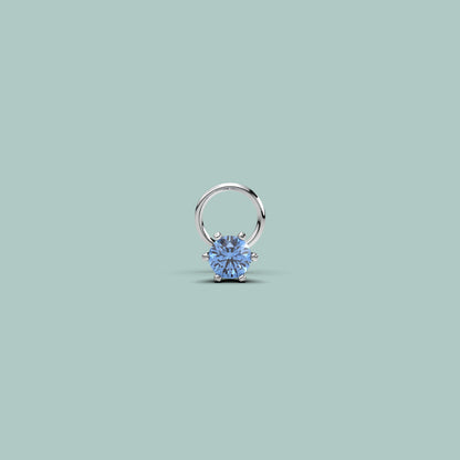 Gemstone 925 Sterling Silver Nose Pin