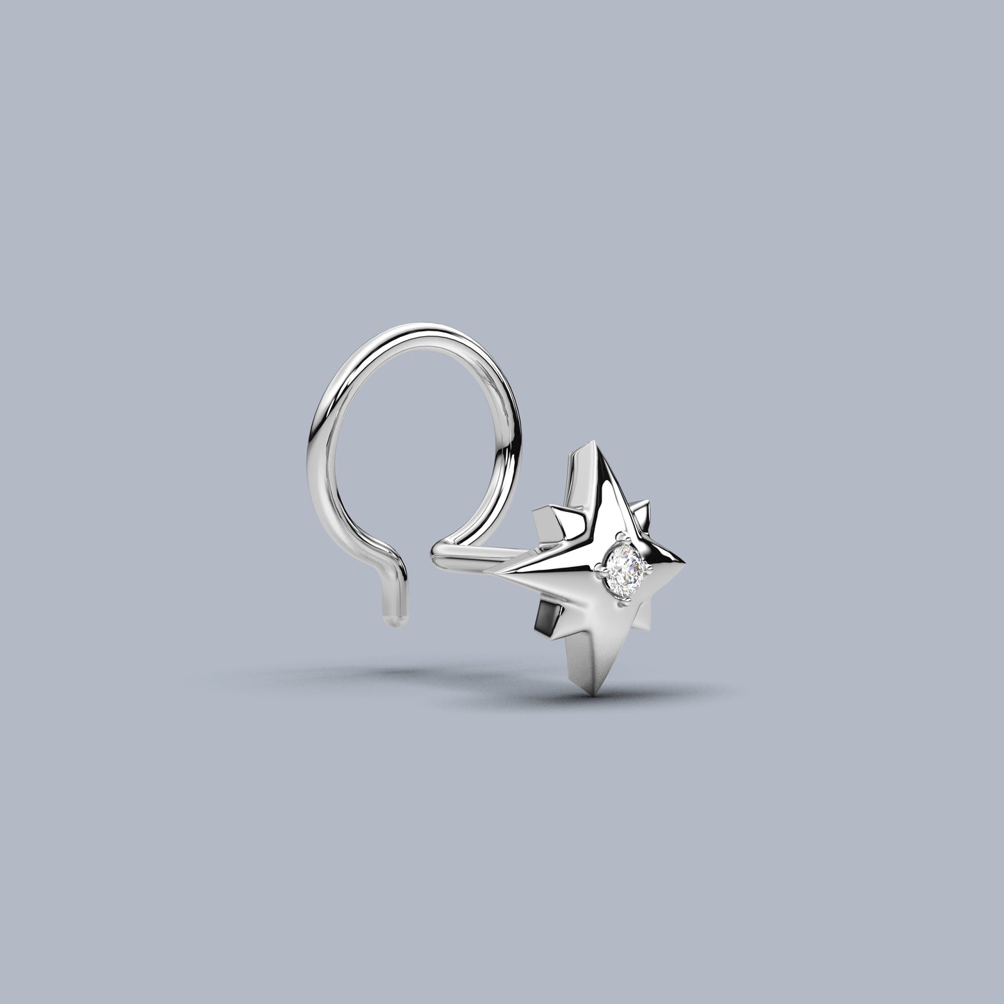 Gauge 925 Sterling Silver Nose Pin