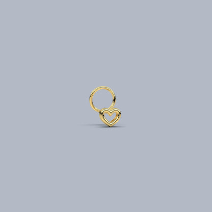 Love heart 925 Sterling Silver Nose Pin