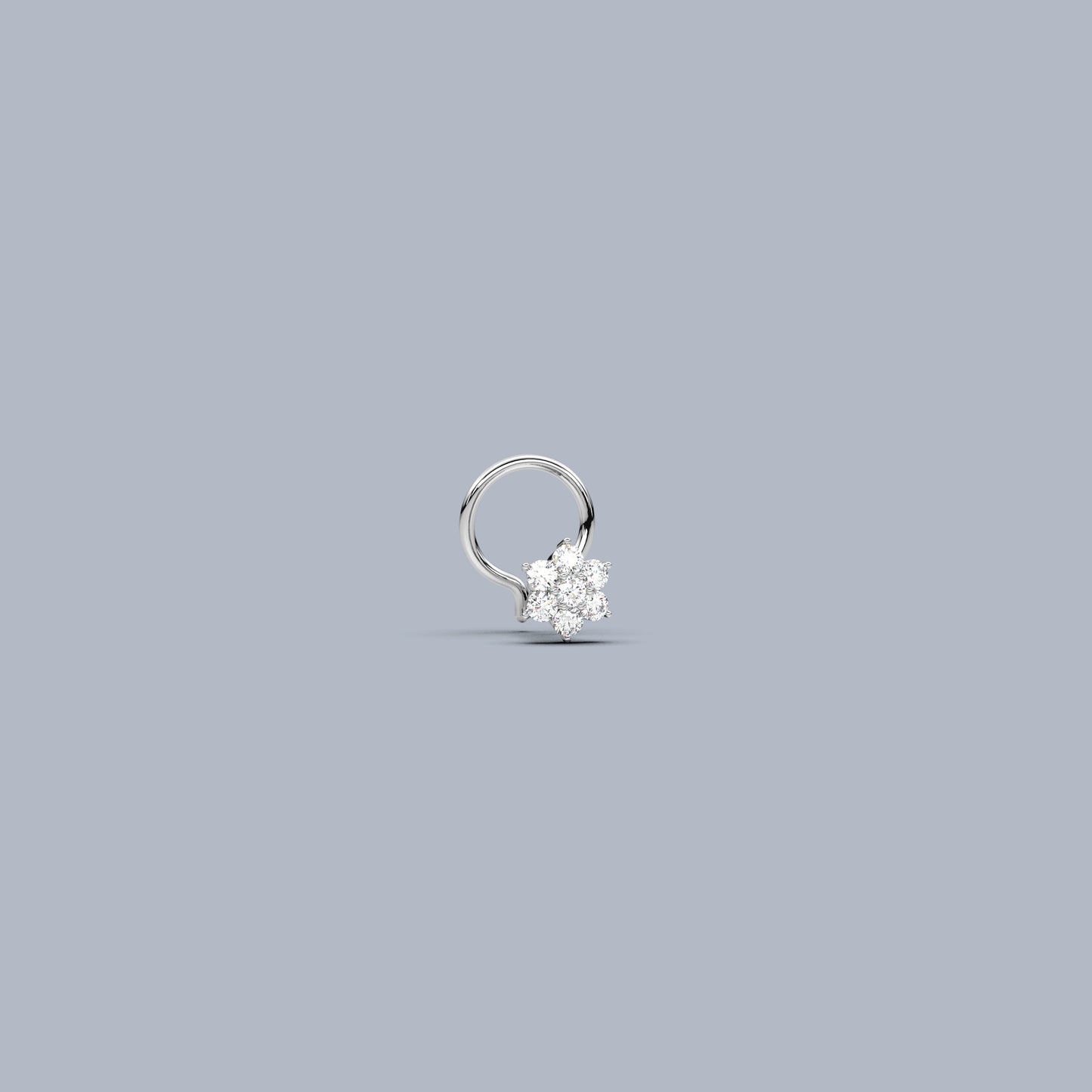 Tishya 925 Sterling Silver Nose Pin