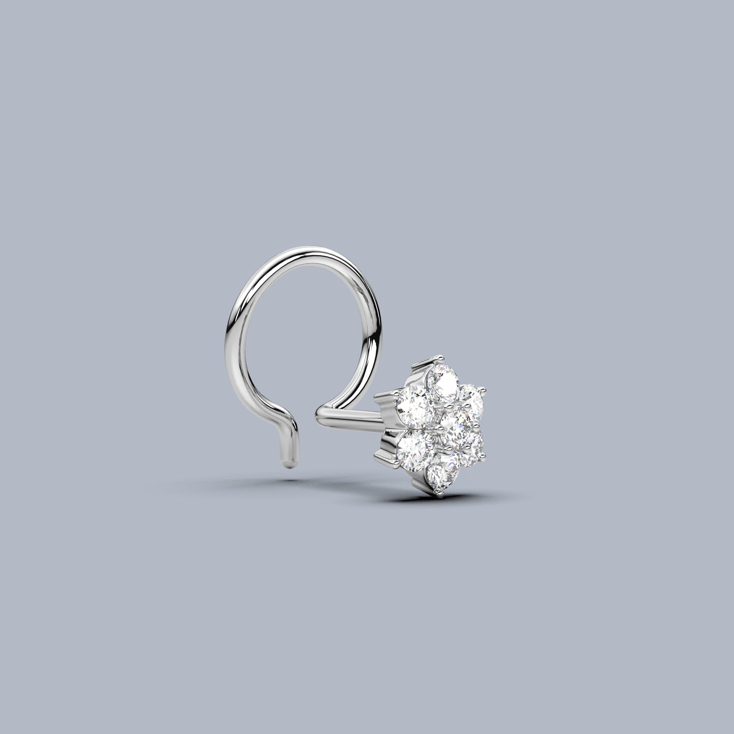 Tishya 925 Sterling Silver Nose Pin