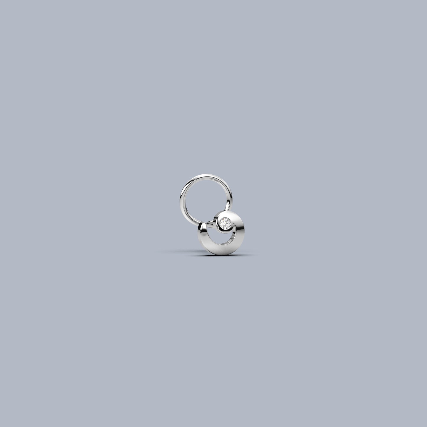 Contour 925 Sterling Silver Nose Pin