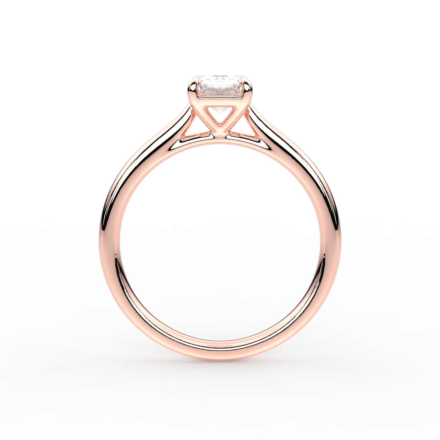 Oval Moissanite Diamond Sterling Silver Ring