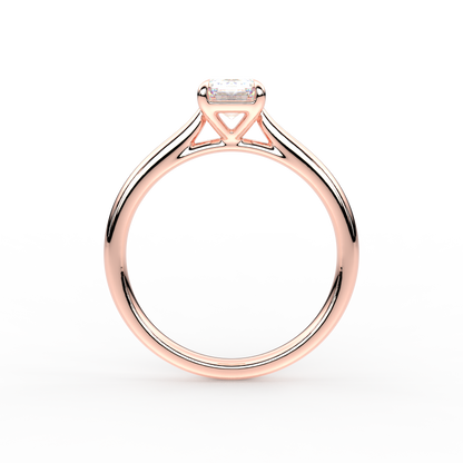 Oval Moissanite Diamond Sterling Silver Ring