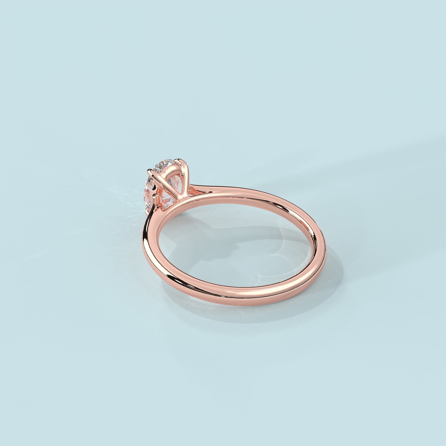 Emerald Moissanite Diamond Sterling Silver Ring