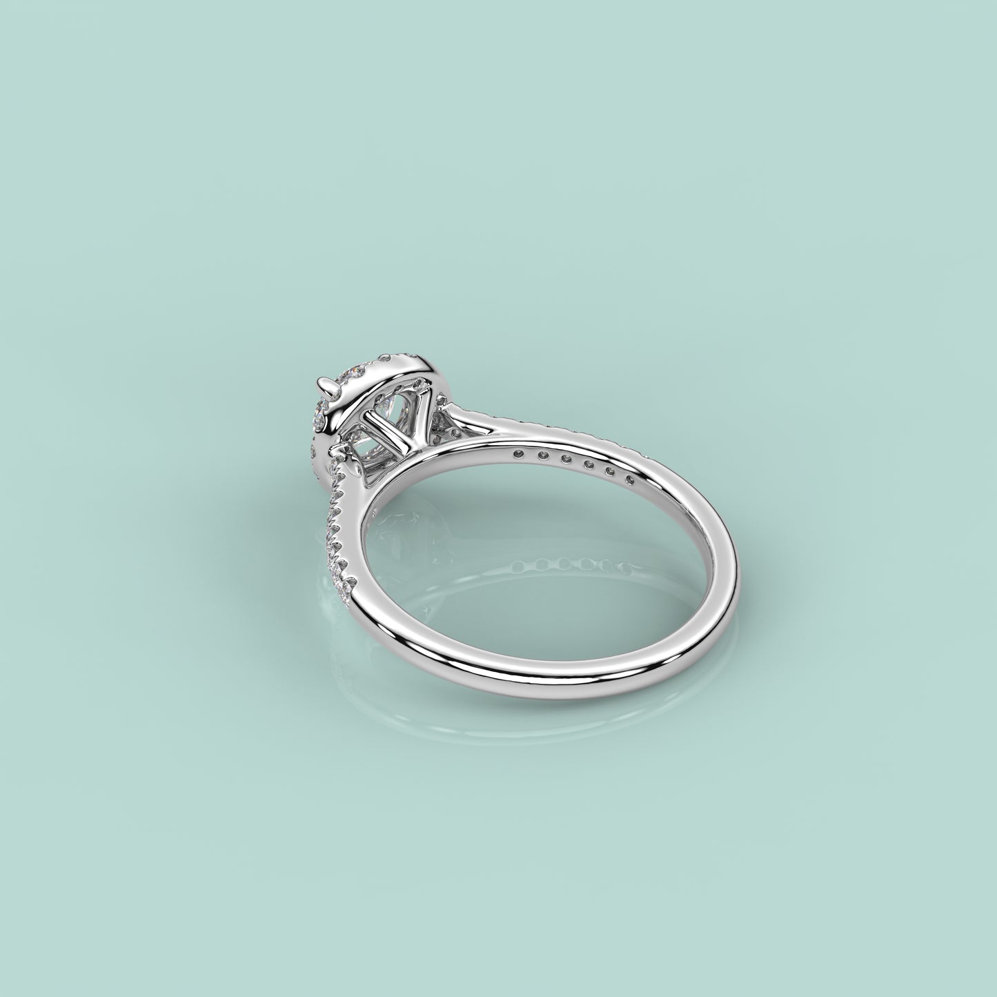 Solitaire 925 Silver Round Ring