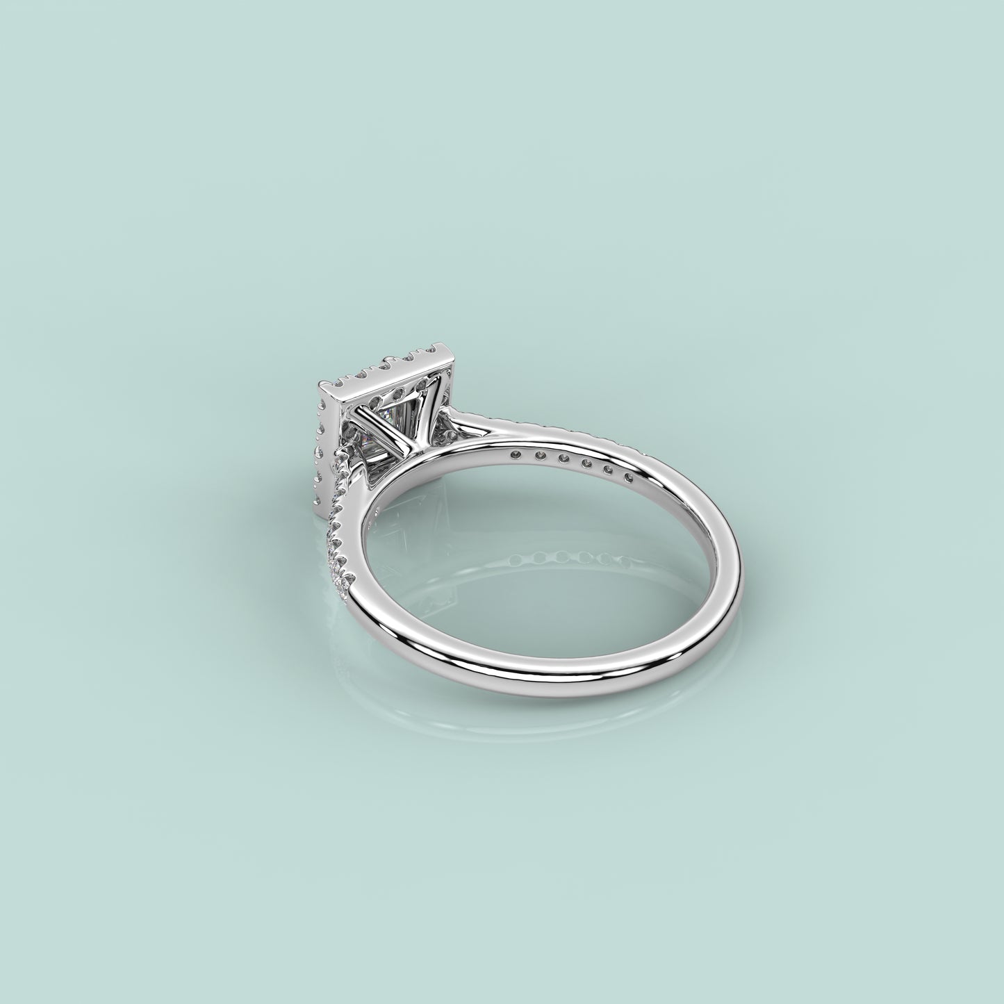 Solitaire 925 Silver Princess Ring