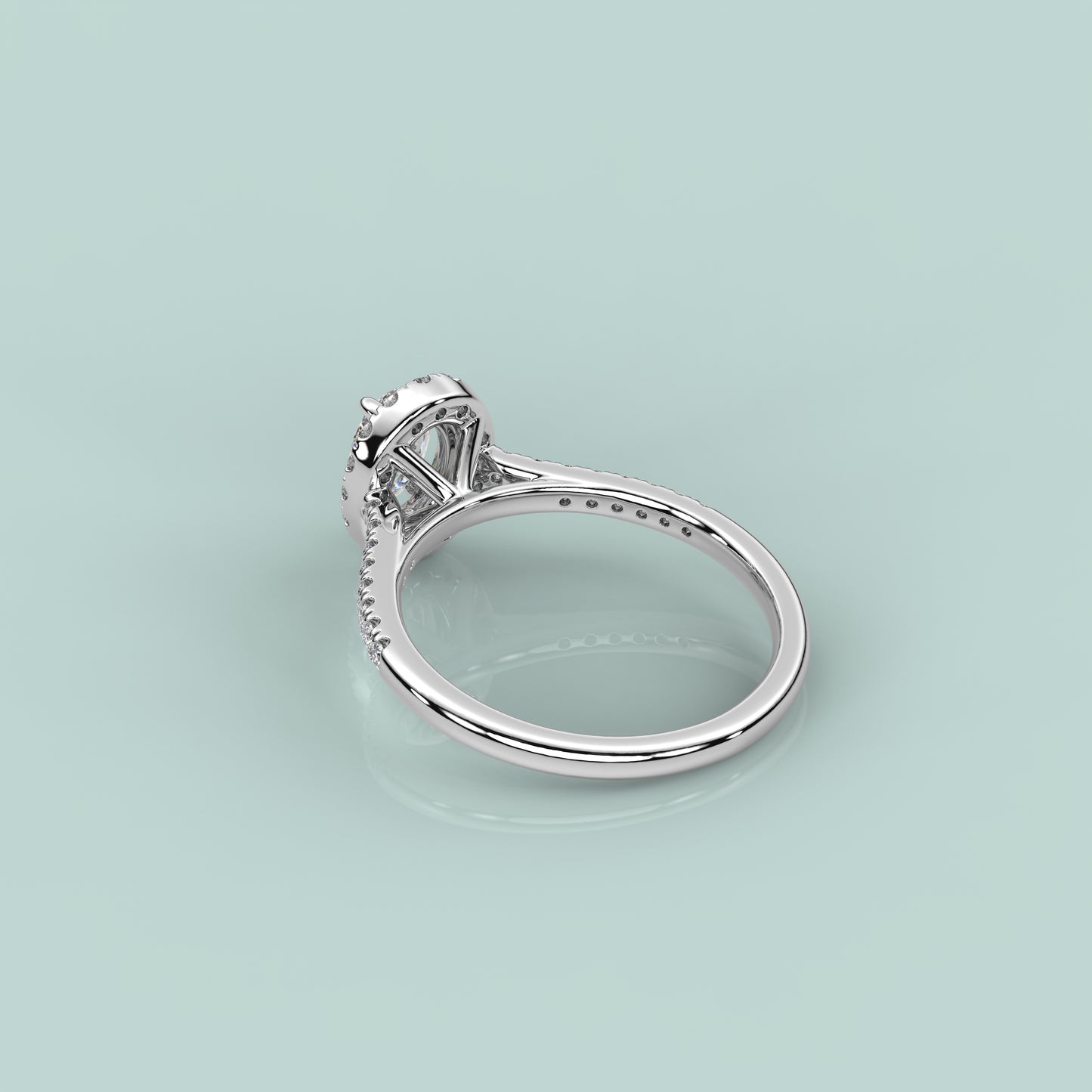 Solitaire 925 Silver Oval Ring