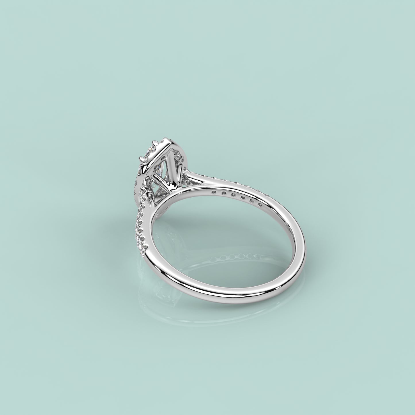 Solitaire 925 Silver Marquise Ring