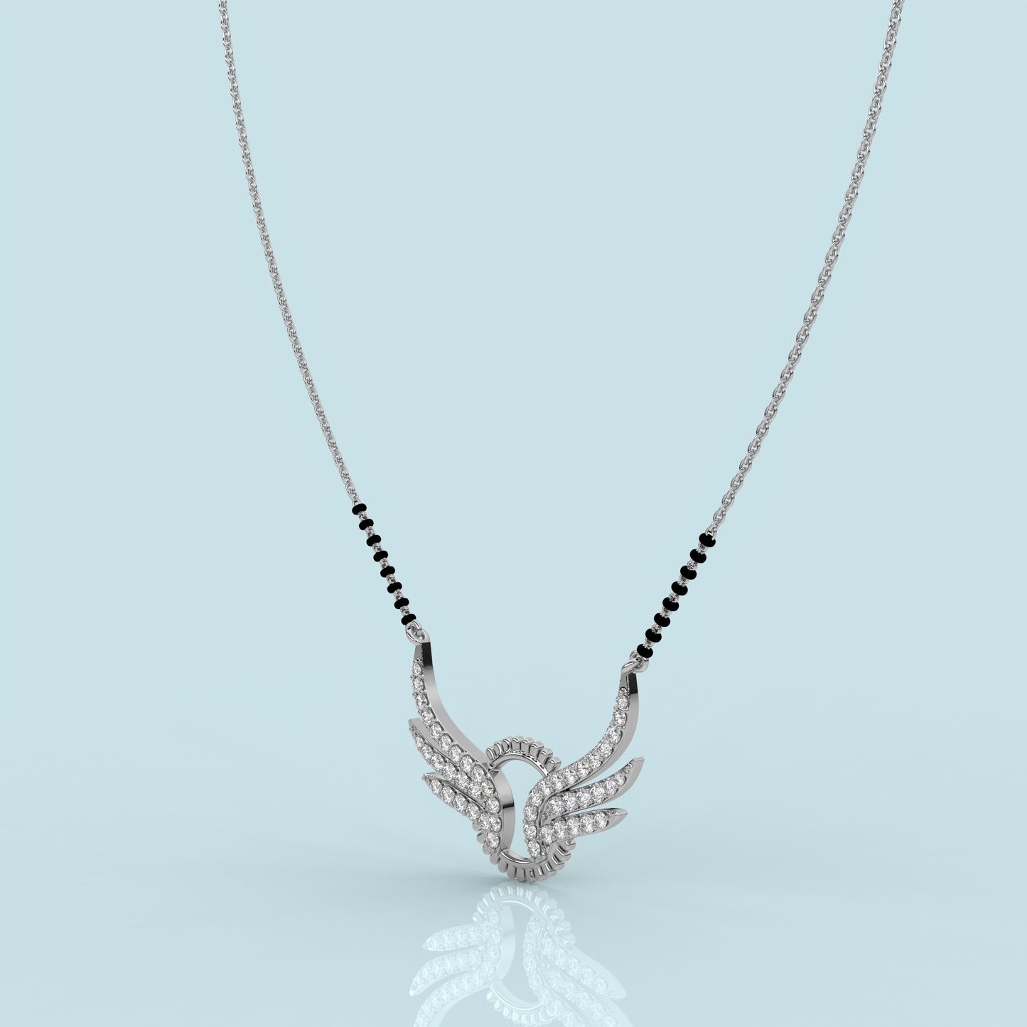 Dainty Angel 925 Silver Mangalsutra