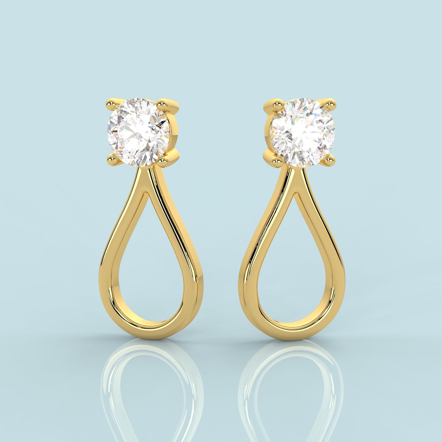 Yellow gold Luisa 925 Silver Earring