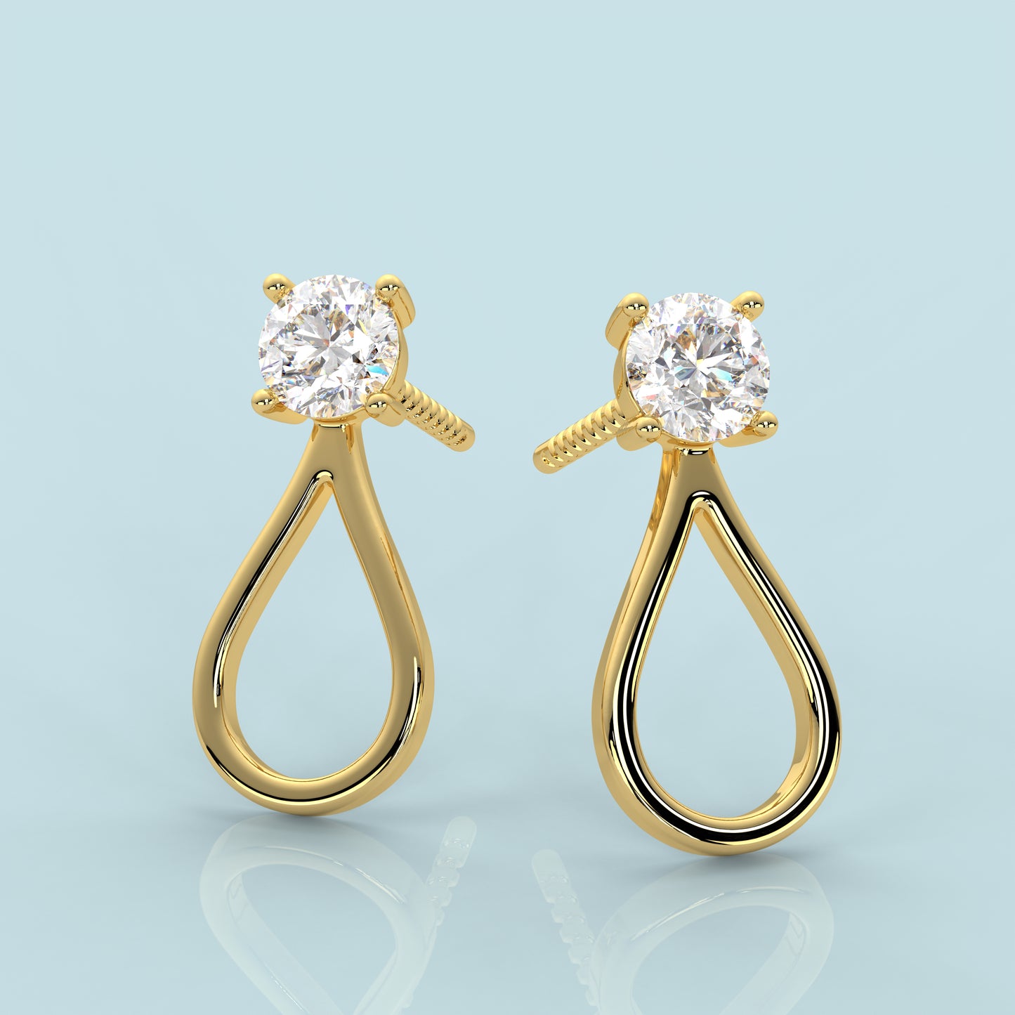 Yellow gold Luisa 925 Silver Earring