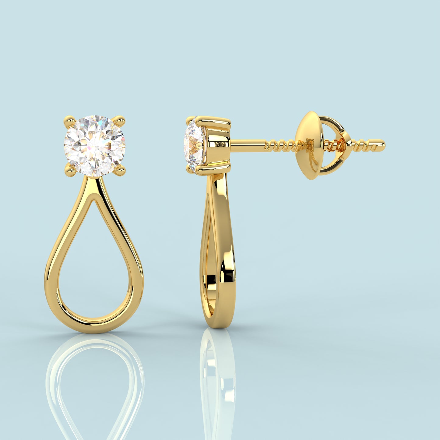 Yellow gold Luisa 925 Silver Earring