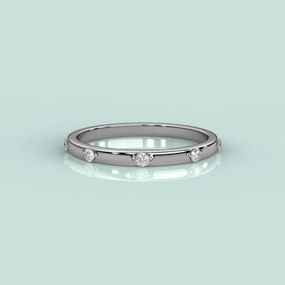 Raindrop Moissanite Diamond 925 Silver Ring