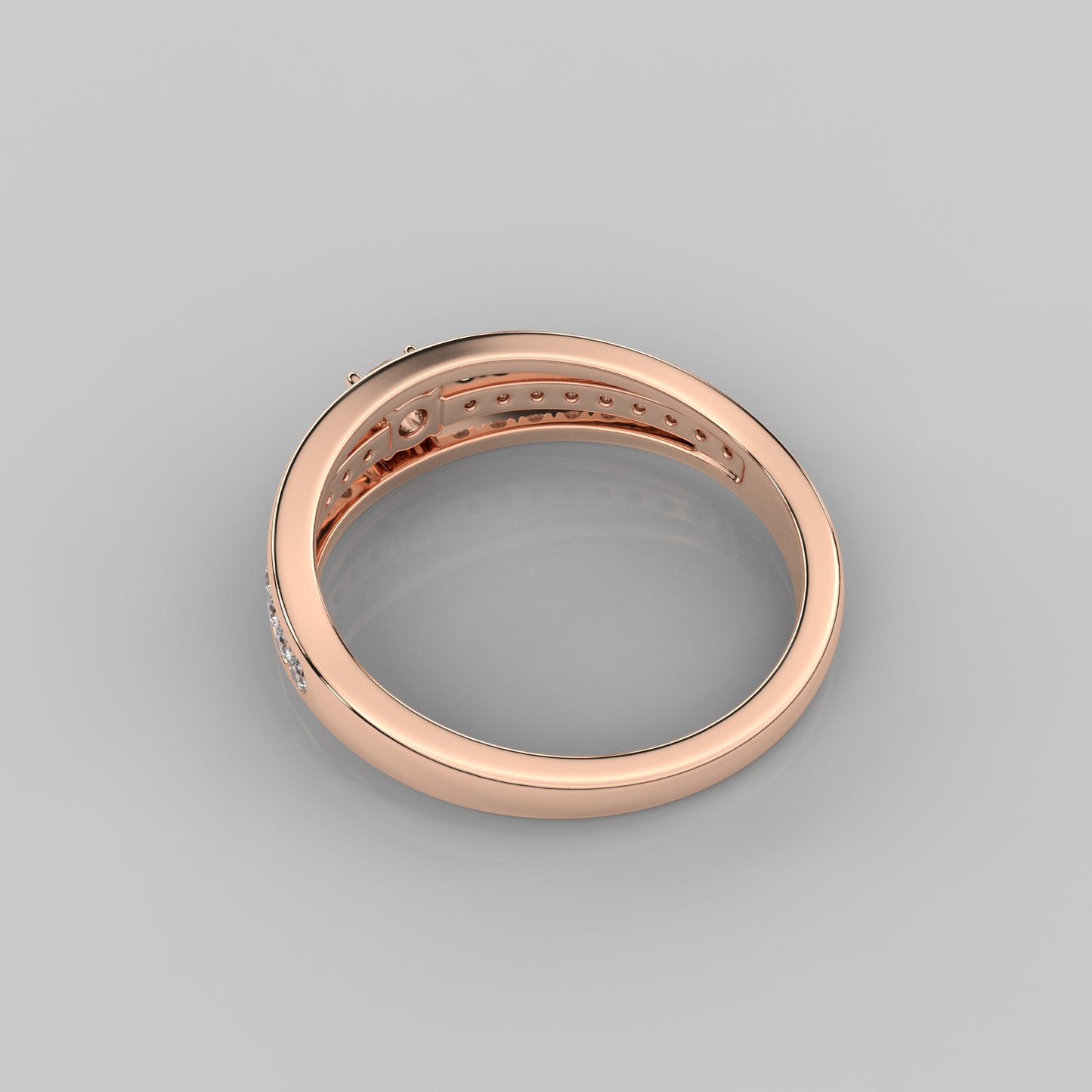 Rose gold Rosaline 925 Silver Ring