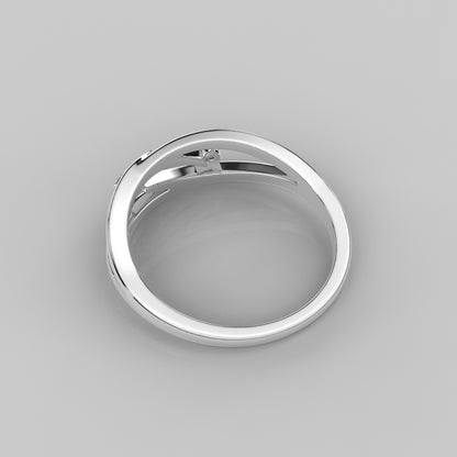 Crosslite Moissanite Diamond925 Silver Ring