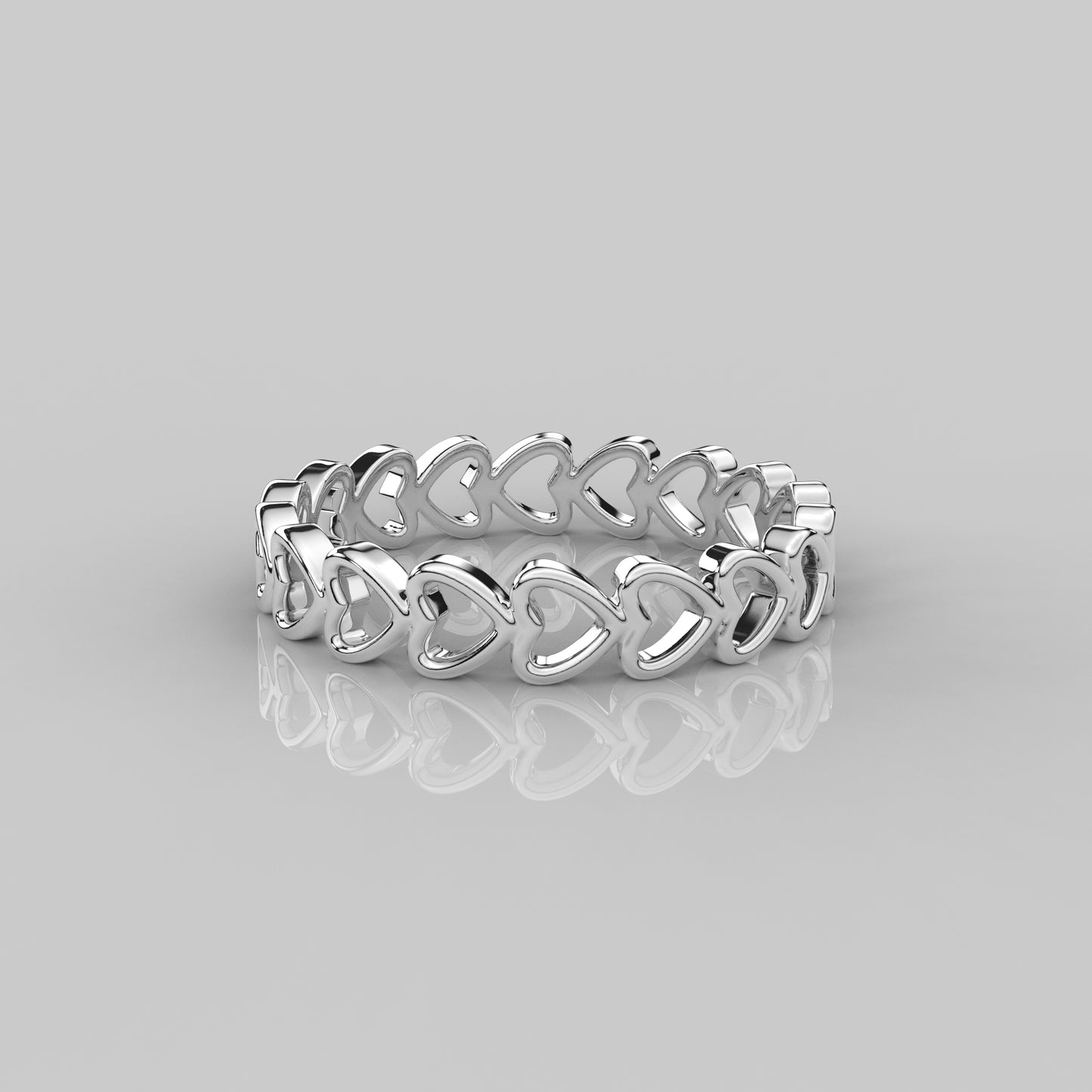 Multi Heart 925 Silver Ring