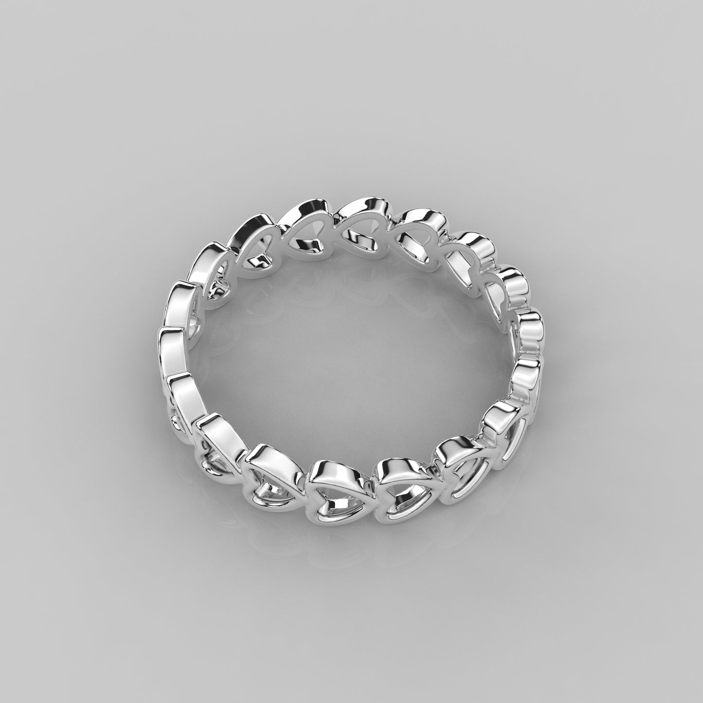 Multi Heart 925 Silver Ring