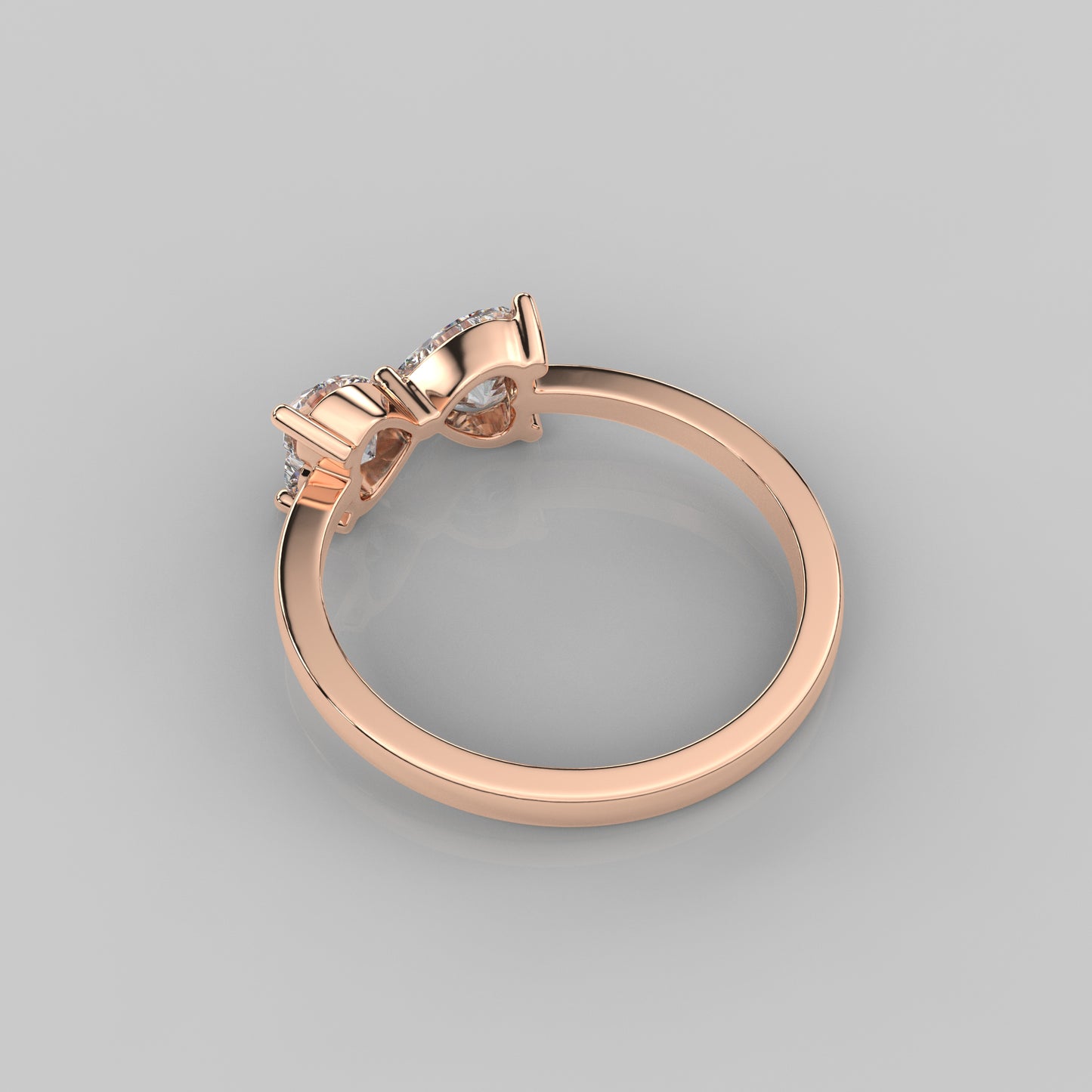 Rose gold Friendly 925 Silver Ring