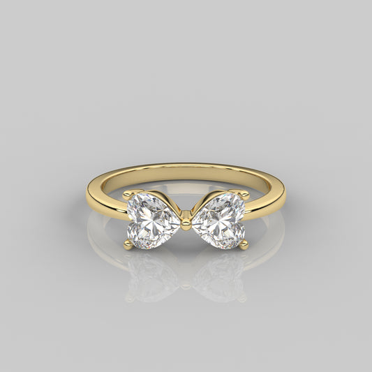 Yellow gold Friendly 925 Silver Ring