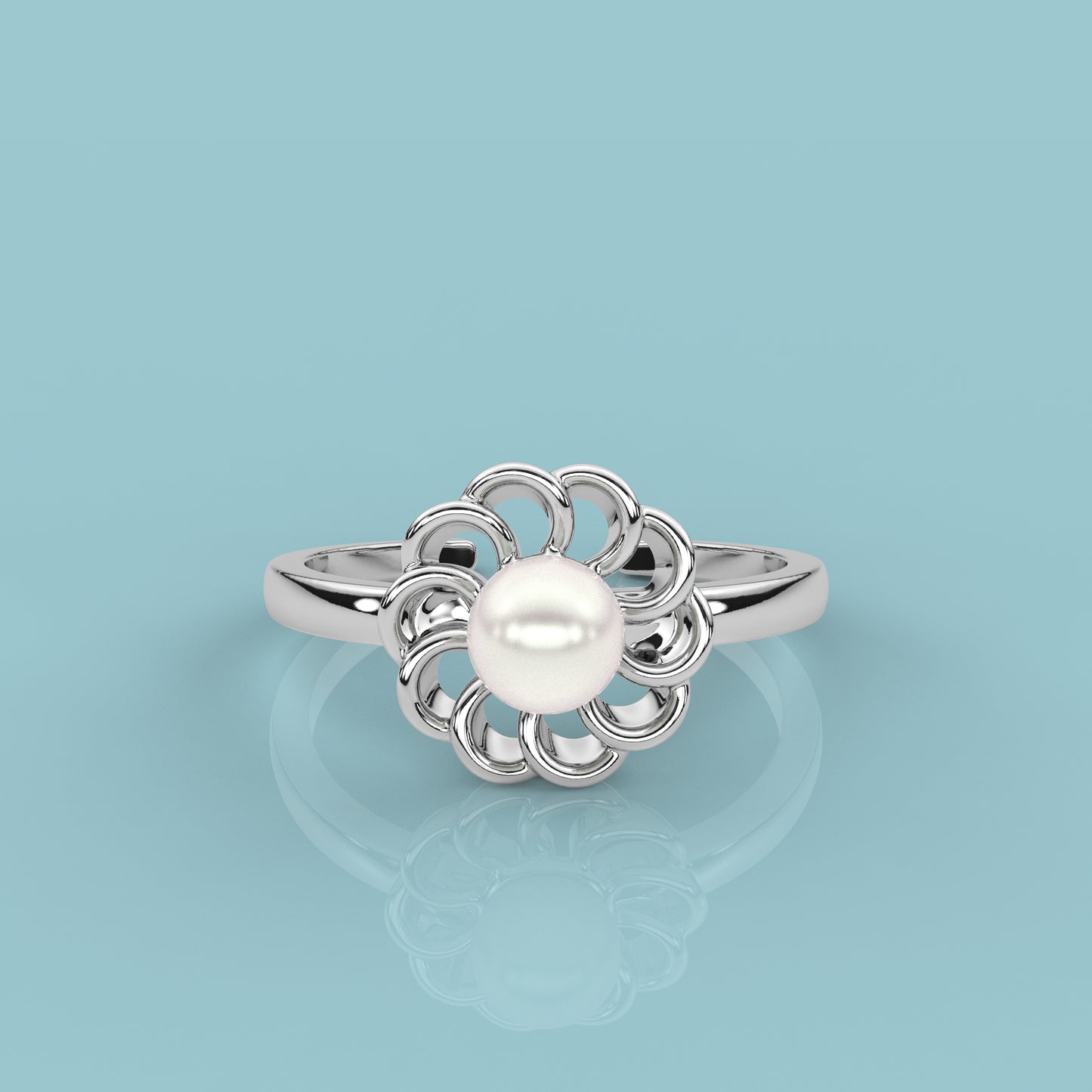 Sunflower 925 Silver Ring