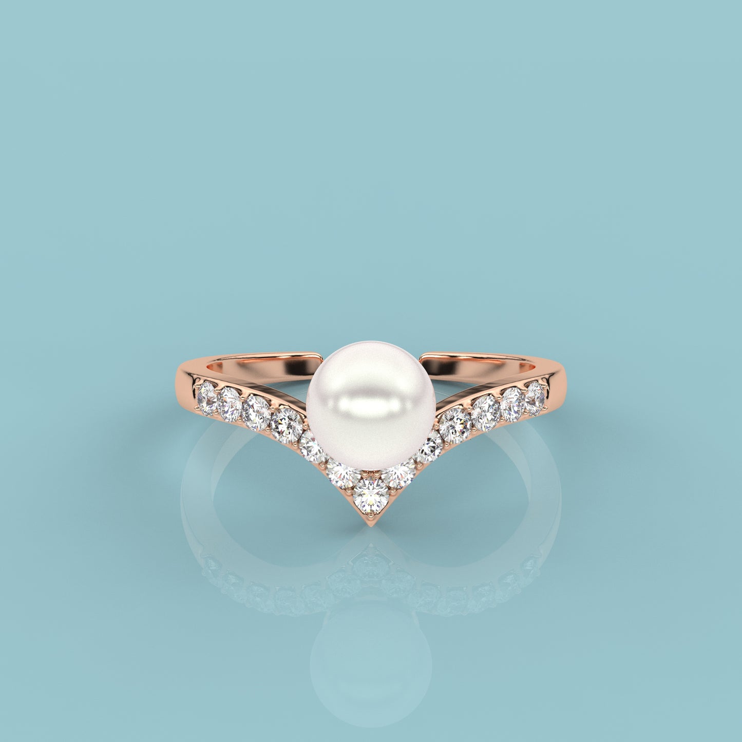 Rose gold Trending 925 Silver Ring