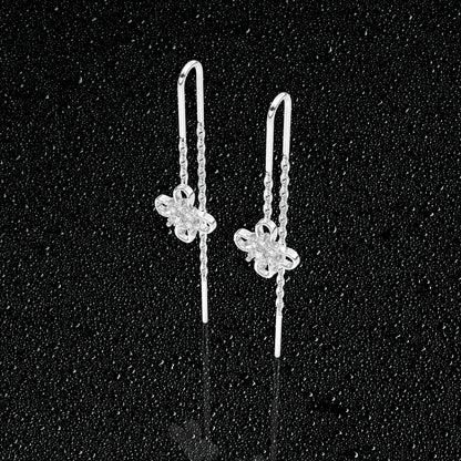 Flower Sui Dhaga 925 silver Earring