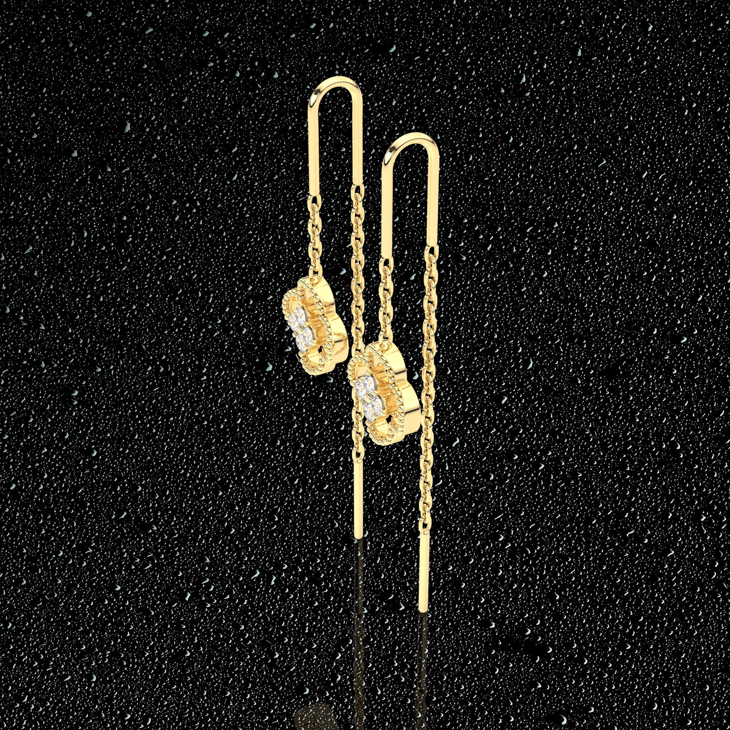 Yellow gold Martha Sui Dhaga 925 silver Earring