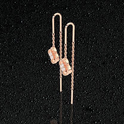 Rose gold Martha Sui Dhaga 925 silver Earring