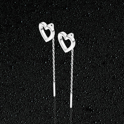 Heart Sui Dhaga 925 silver Earring