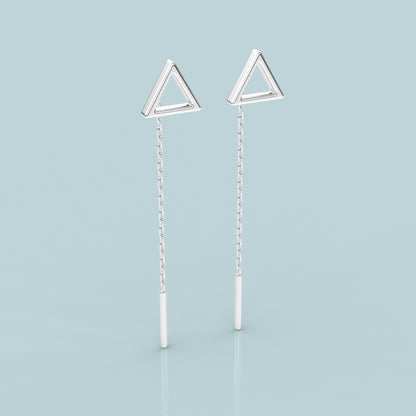 Tringle Sui Dhaga 925 silver Earring