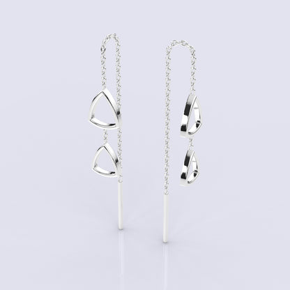 Geometric Sui Dhaga 925 silver Earring