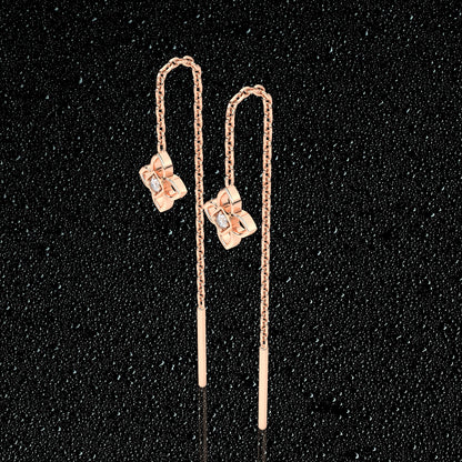 Lora Rose gold Sui Dhaga 925 silver Earring